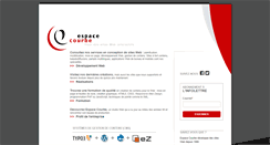 Desktop Screenshot of espacecourbe.com